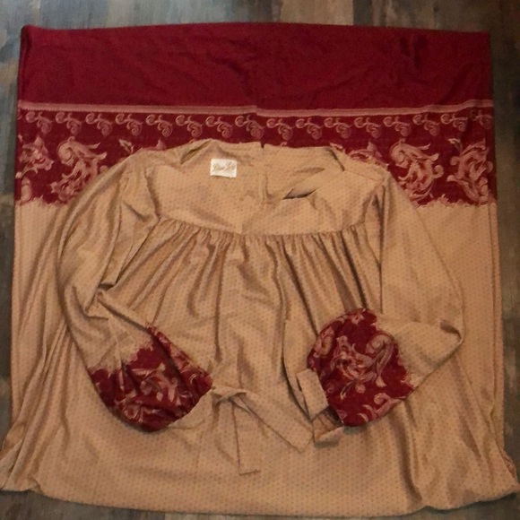 Vintage moo moo caftan dress with pockets - Picture 2 of 7